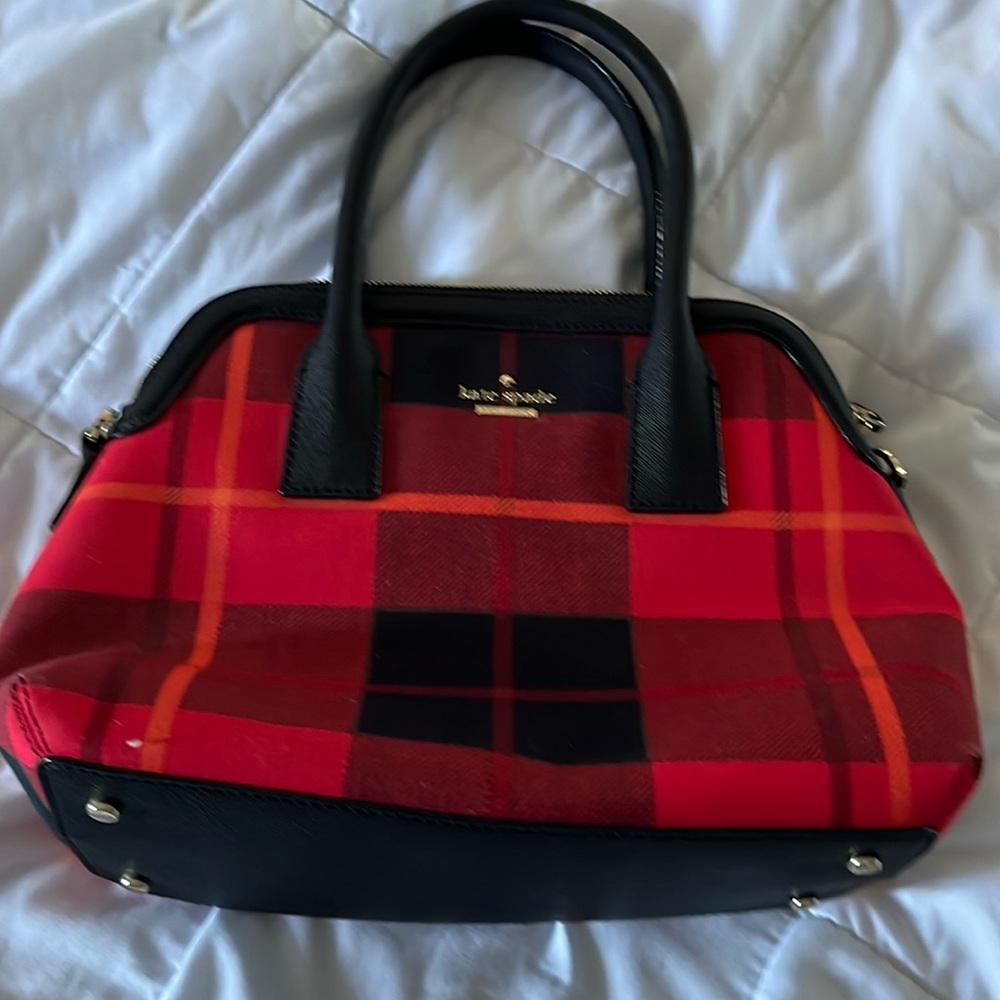 Like new plaid handbag